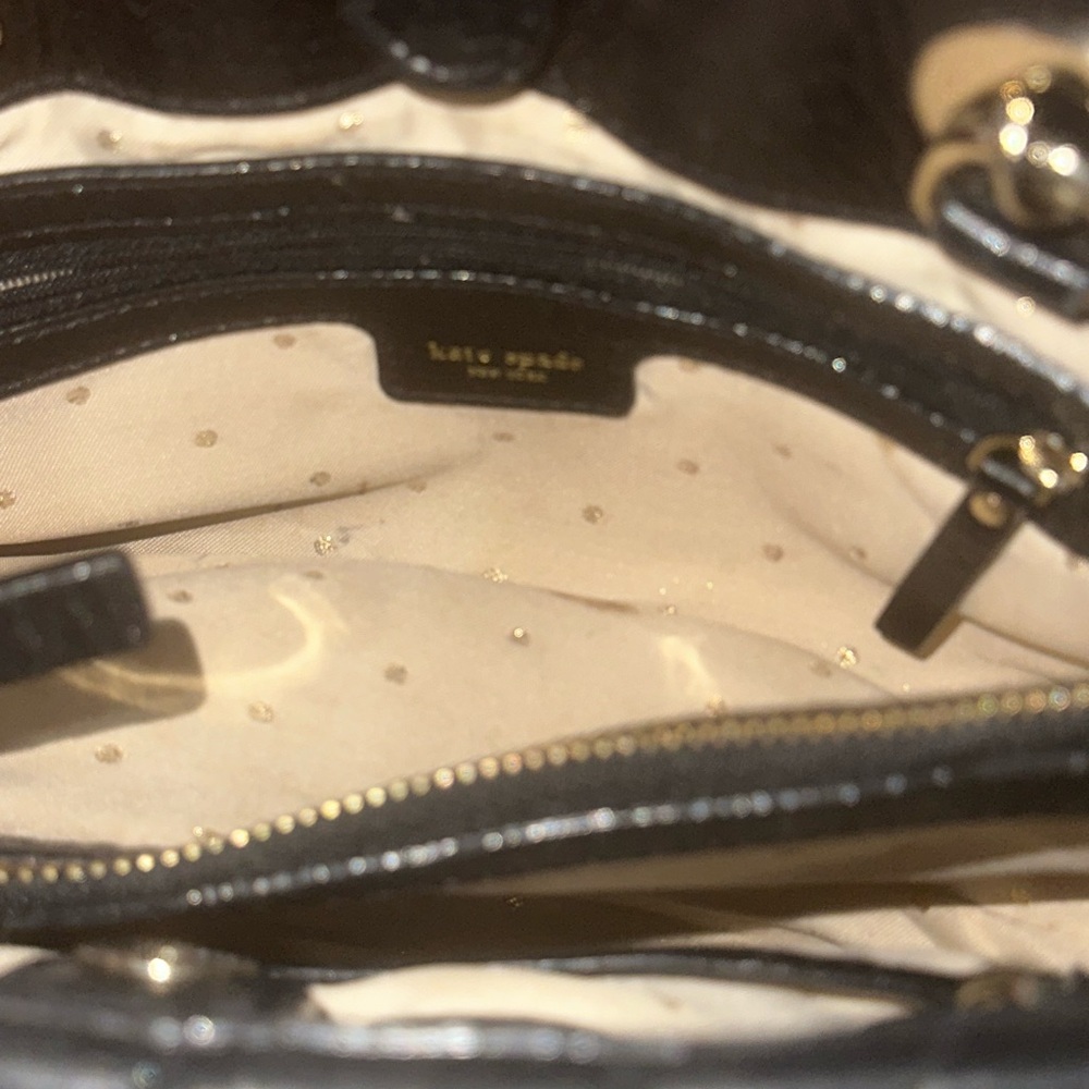 Kate Spade Black Quilted Shoulder Bag with Chain Straps - Picture 9 of 9